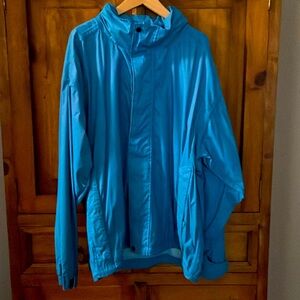 Turquoise Waterproof Jacket/ Windbreaker